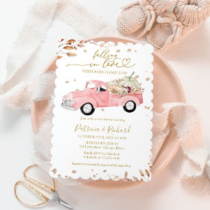 Verlieb dich Rosa Lastwagen Fall Mädchen Baby Show Einladung