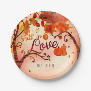 VERLIEBE DICH Herbst-Bridal-Shower Jedes Ereignis Pappteller