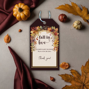 Verliebe dich in Baby Herbstlaub Dusche Geschenkanhänger