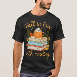 Verliebe dich in das Lesen Herbst Bibliothekar Buc T-Shirt