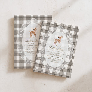 Verliebe dich in das Reh Wald Baby Shower Einladung