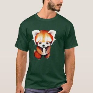 Verliebe dich in den Kawai Roten Panda T-Shirt