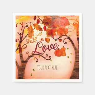 VERLIEBEN SIE SICH Herbst-Bridal-Shower Jedes Erei Serviette