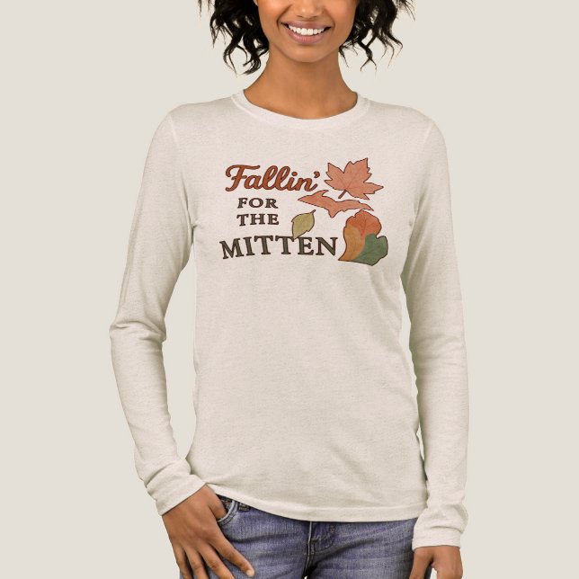 VERLIEBT IN DIE MITTEN MICHIGAN HERBST TEE (Vorderseite)