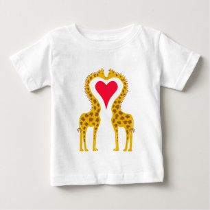 verliebte Giraffen Baby T-shirt