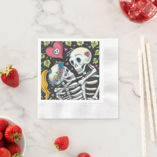 VERLIEBTE UNTER DER IVY, SCHWEETHEART SKELETONS EM SERVIETTE