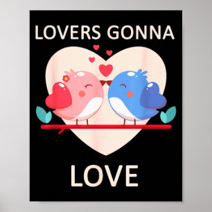 Verliebte werden Valentinstag lieben Poster