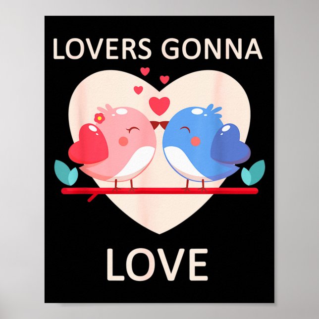 Verliebte werden Valentinstag lieben  Poster (Vorne)