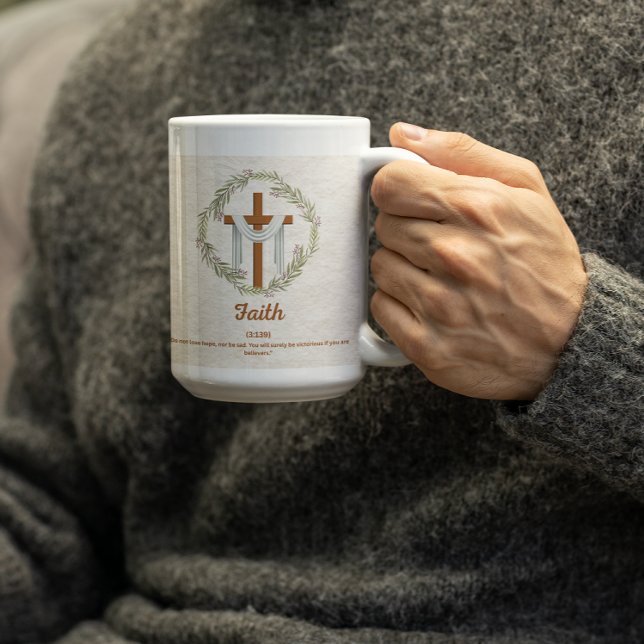 Verlier nicht die Hoffnung-Glaube Kaffeetasse (Von Creator hochgeladen)