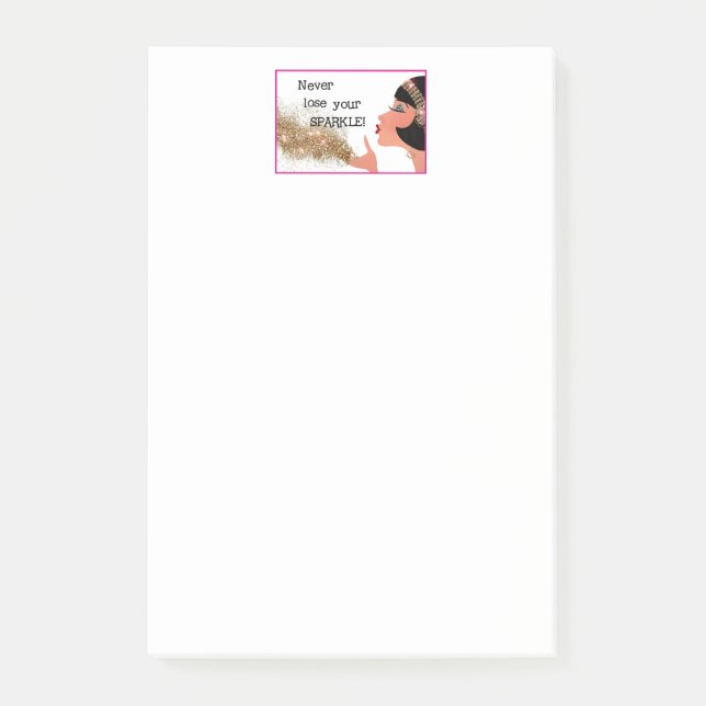 "Verliere nie deinen SPARKLE!" Post-It Klebezettel (Vorderseite)