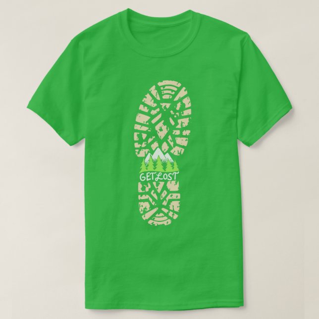 Verlieren Sie Cooles Wandern und Camping Shirts un (Design vorne)