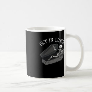 Verlieren Sie das Skelett im Coffin Halloween Spaß Kaffeetasse
