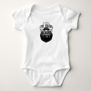 Verlieren Sie den Rasierapparat und die Bärenzeit Baby Strampler
