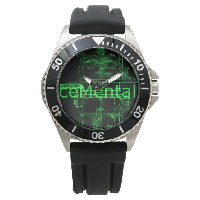 Verlieren Sie die Zeit mit dieser ceMental Uhr! Armbanduhr (Vorderseite)