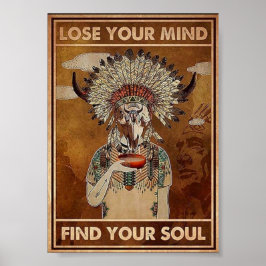 Verlieren Sie Ihren Geist Finden Sie Ihr Soul Vint Poster