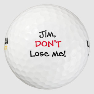 Verlieren Sie mich nicht lustiger individueller Golfball