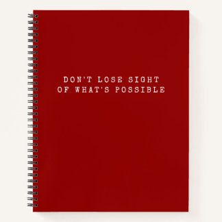 Verlieren Sie nicht die Augen - Was ist ein roter Notizbuch