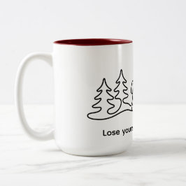 Verlieren Sie sich, finden Sie den wilden Wanderde Zweifarbige Tasse