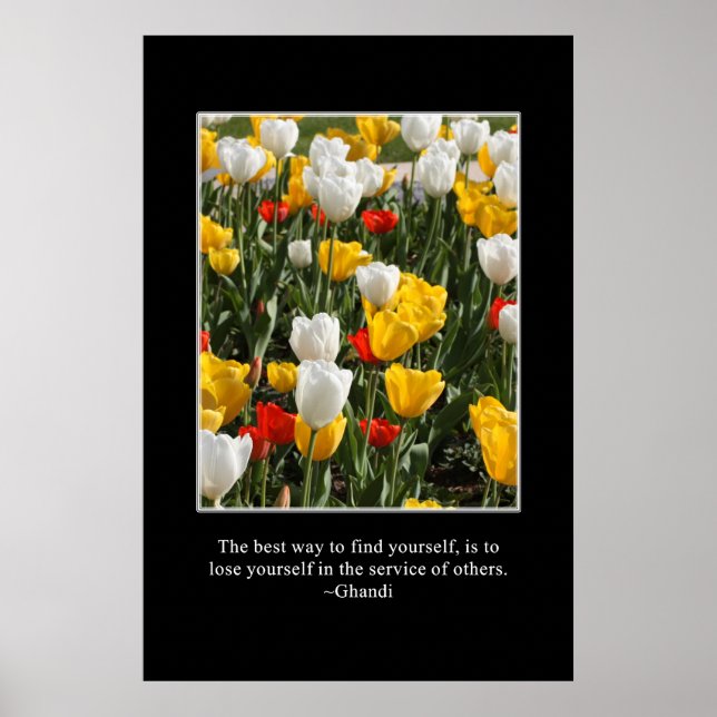 Verlieren Sie sich im Dienste anderer Poster (Vorne)