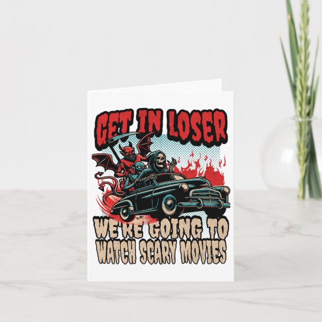 Verlieren Sie sich, wir schauen Beängstigende Film Karte (Vorderseite)