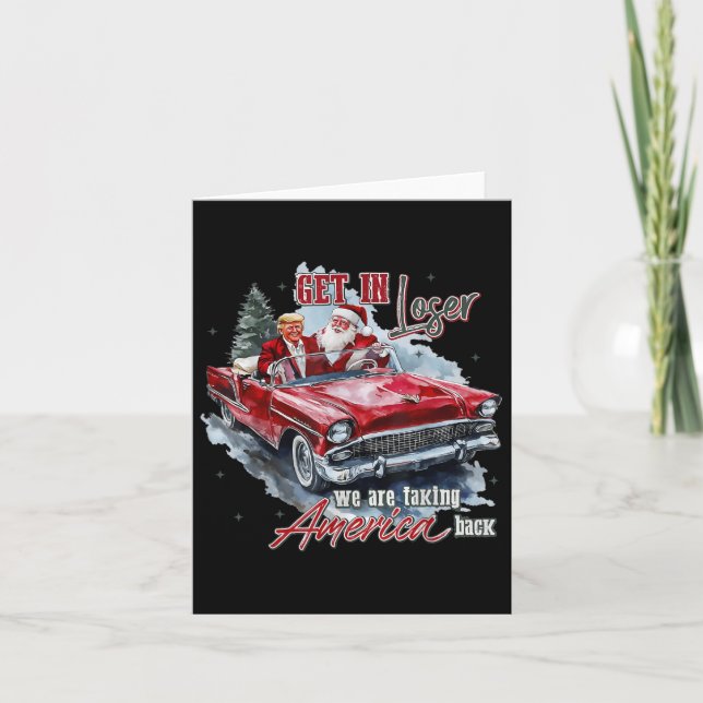 Verlieren wir uns, wir nehmen Amerika zurück mit T Karte (Vorderseite)