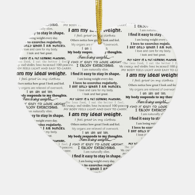 Verlierender Gewichts-Hintergrund Keramikornament (Vorne)