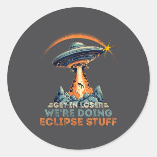 Verlierer bekommen Wir machen Eclipse Runder Aufkleber