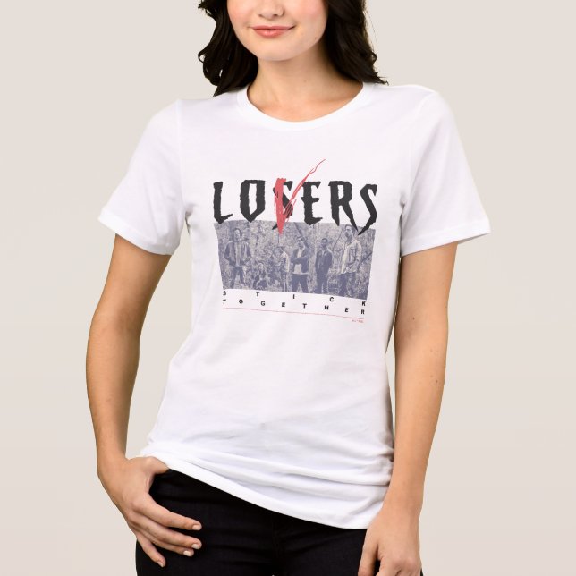 Verlierer halten zusammen Tri-Blend shirt (Vorderseite)