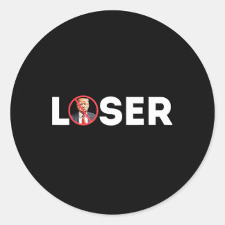 Verlierer Lustig Anti-trump 2024 Verlierer Nicht W Runder Aufkleber