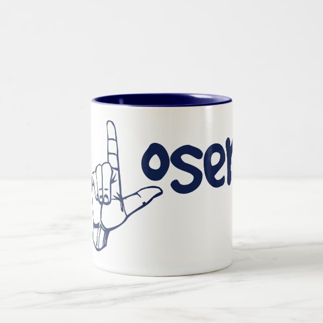 Verlierer Zweifarbige Tasse (Mittel)