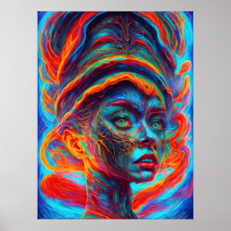 Verliert in meinem Kopf surreal Poster