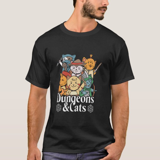 Verliese & Katzen T-Shirt (Vorderseite)