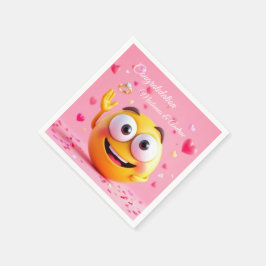 Verlobt Emoji Serviette