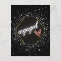 Verlobt Glam Black und Silver