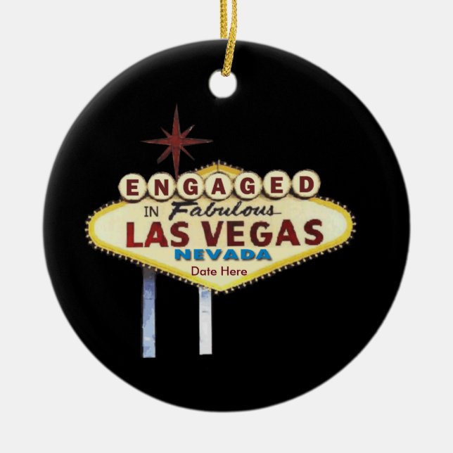 Verlobt in Las Vegas Ornament (Vorne)