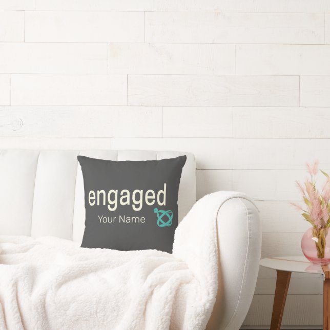 Verlobt Rings Couples Bachelor Party oder Hochzeit Kissen (Liege)