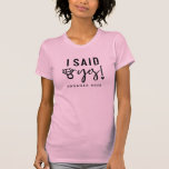 Verlobte Ankündigung sagte ich ja Verlobtes Jahr T-Shirt<br><div class="desc">Verlobte Ankündigung sagte ich Yes Wedding Ring T Shirt mit Editable Verlobung Jahr - Was für eine lustige Art,  der Welt zu verkünden,  dass SIE JA SAGTEN! Rosa dargestellt,  Sie können jedoch jede beliebige Farbe auswählen. Sie können ganz einfach das Jahr auf das Jahr Ihrer Verlobung umstellen! Herzlichen Glückwunsch!</div>