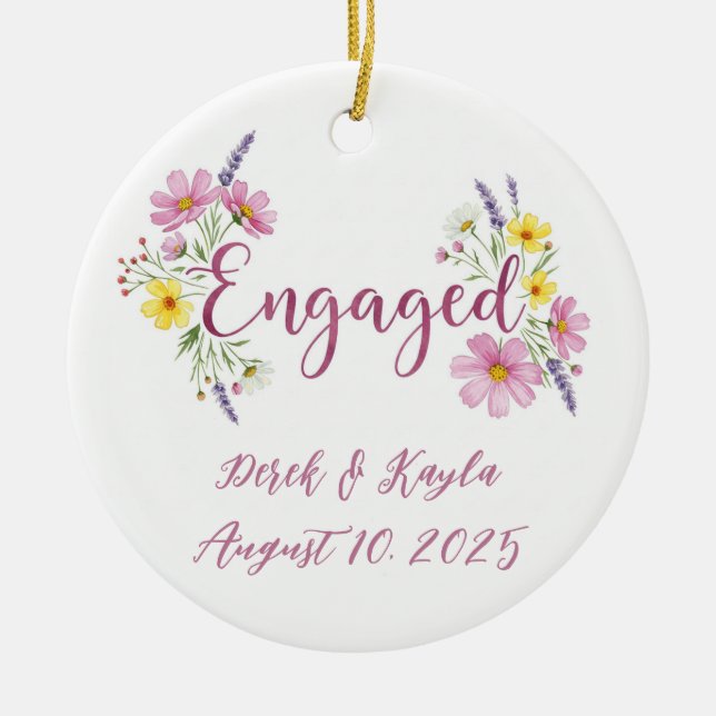 VERLOBTE KERAMIK KERAMIK ORNAMENT (Vorne)