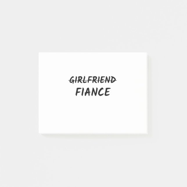 Verlobte Post-it Klebezettel (Vorderseite)