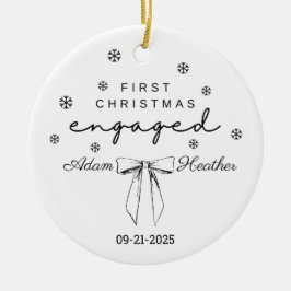 Verlobte Weihnachtsschmuck, Erste Weihnachtszeit Keramik Ornament