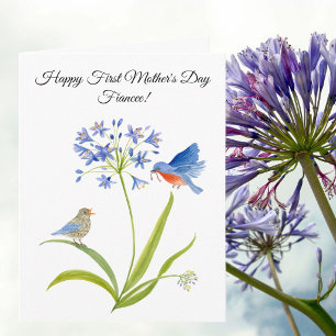 Verlobte zum ersten Muttertag Bluebird Karte