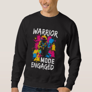 Verlobter Paintball im Warriemodus Sweatshirt