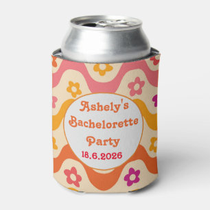 Verlobter Retro-70er Bachelorette Dosenkühler