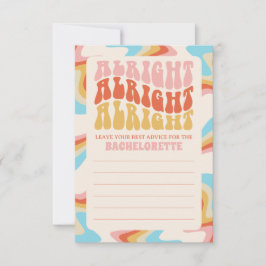 Verlobtes Junggeselinnen-Abschied Hinweiskarte