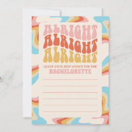 Verlobtes Junggeselinnen-Abschied Hinweiskarte