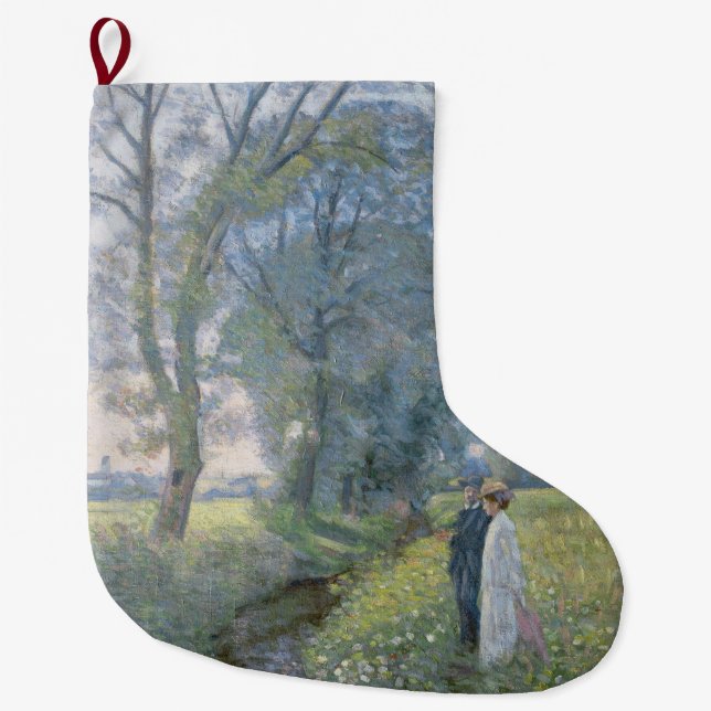 Verlobtes Paar (Hochzeit und Ehe) (Verlobung) Großer Weihnachtsstrumpf (Vorderseite)