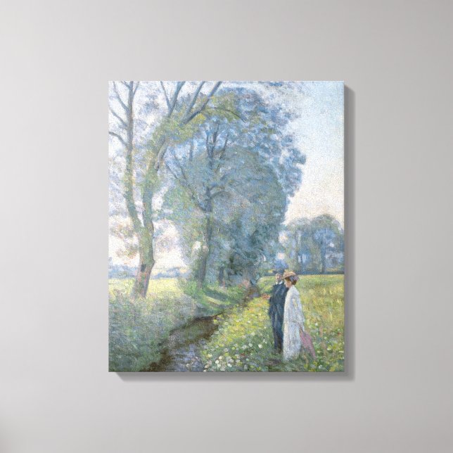 Verlobtes Paar (Hochzeit und Ehe) (Verlobung) Leinwanddruck (Vorderseite)