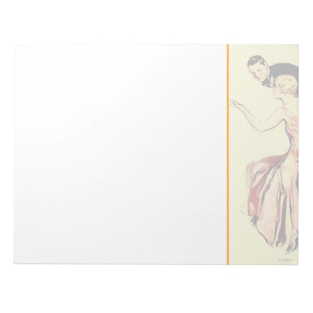 Verlobtes Paar Notizblock (Vorderseite)