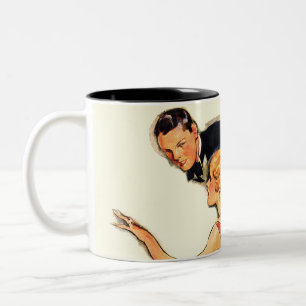 Verlobtes Paar Zweifarbige Tasse