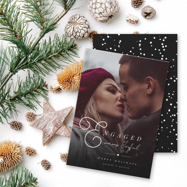 Verlobtes und sehr fröhliches klassisches Minimali Einladung (Von Creator hochgeladen)